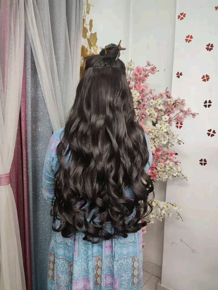 ৩০ ইঞ্চি ৫ ক্লিপ কার্লি হেয়ার